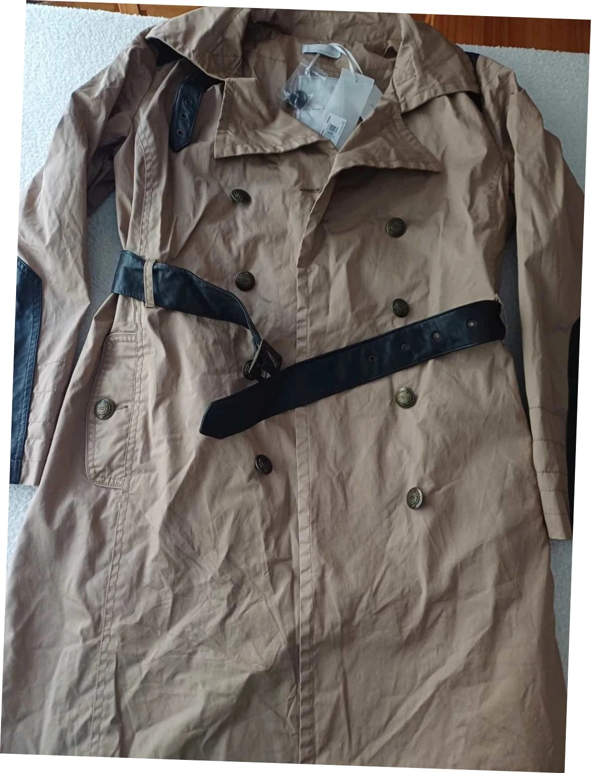 IKKS Pure Edition Camel & Lambskin Trench - New with tag - Size 42 – photo 11